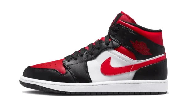 Nike Air Jordan 1 Mid Alternate Bred Toe