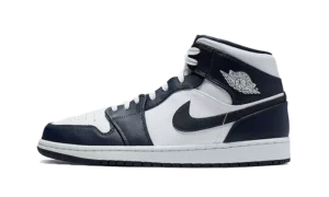 Nike Air Jordan 1 Mid White Metallic Gold Obsidian