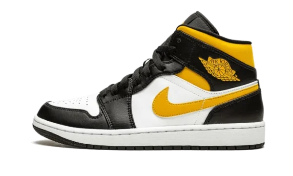 Nike Air Jordan 1 Mid White Pollen Black