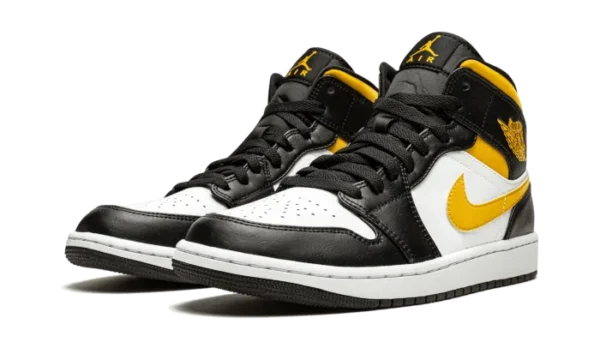 Nike Air Jordan 1 Mid White Pollen Black