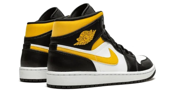 Nike Air Jordan 1 Mid White Pollen Black