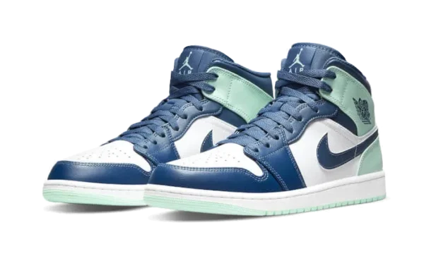 Nike Air Jordan 1 Mid Mystic Navy Mint Foam