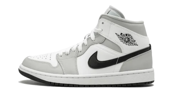 Nike Air Jordan 1 Mid White Light Smoke Grey