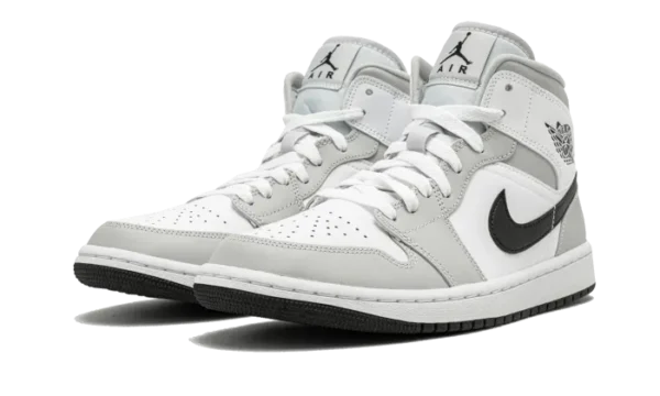 Nike Air Jordan 1 Mid White Light Smoke Grey