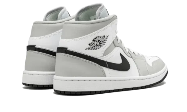 Nike Air Jordan 1 Mid White Light Smoke Grey