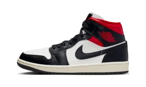 Nike Air Jordan 1 Mid Black Gym Red