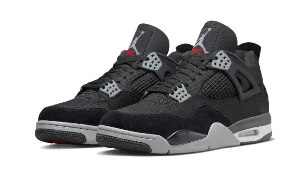 Nike Air Jordan 4 Black Canvas