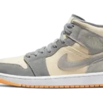 Nike Air Jordan 1 Mid Coconut Milk Particle Grey