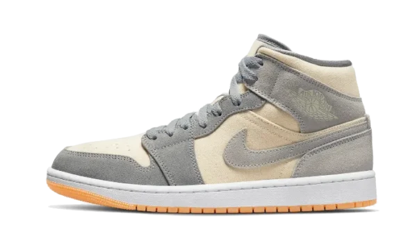 Nike Air Jordan 1 Mid Coconut Milk Particle Grey