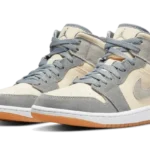 Nike Air Jordan 1 Mid Coconut Milk Particle Grey