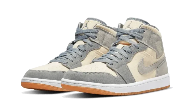 Nike Air Jordan 1 Mid Coconut Milk Particle Grey