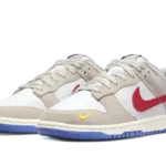 Nike Dunk Low Light Iron Ore Red Blue
