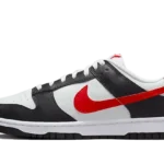 Nike Dunk Low Black White Red