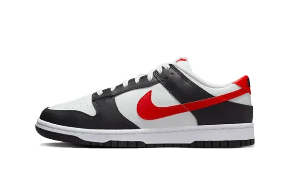 Nike Dunk Low Black White Red