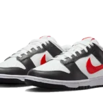Nike Dunk Low Black White Red
