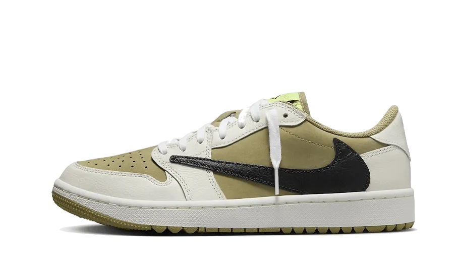 Miniatura Nike Air Jordan 1 Retro Low Golf Travis Scott Neutral Olive